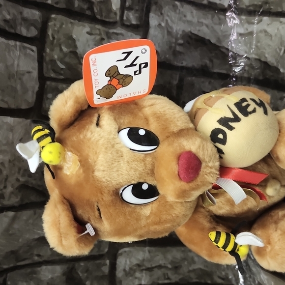 Honey bee bear with honey pot new with tags - Picture 3 of 4